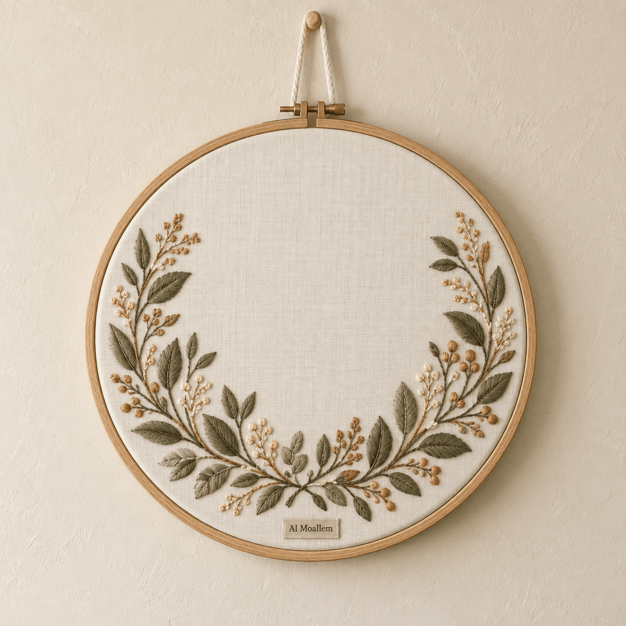 Al Moallem Dar Botanical Embroidery Hoop