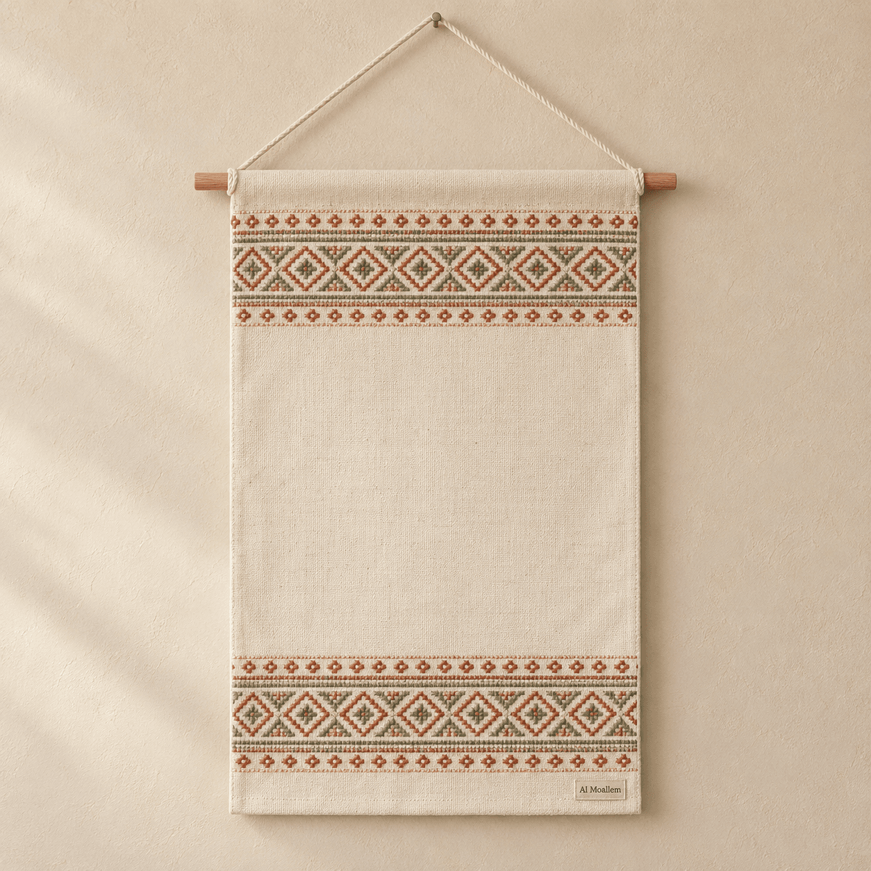 Al Moallem Athar Geometric Wall Banner