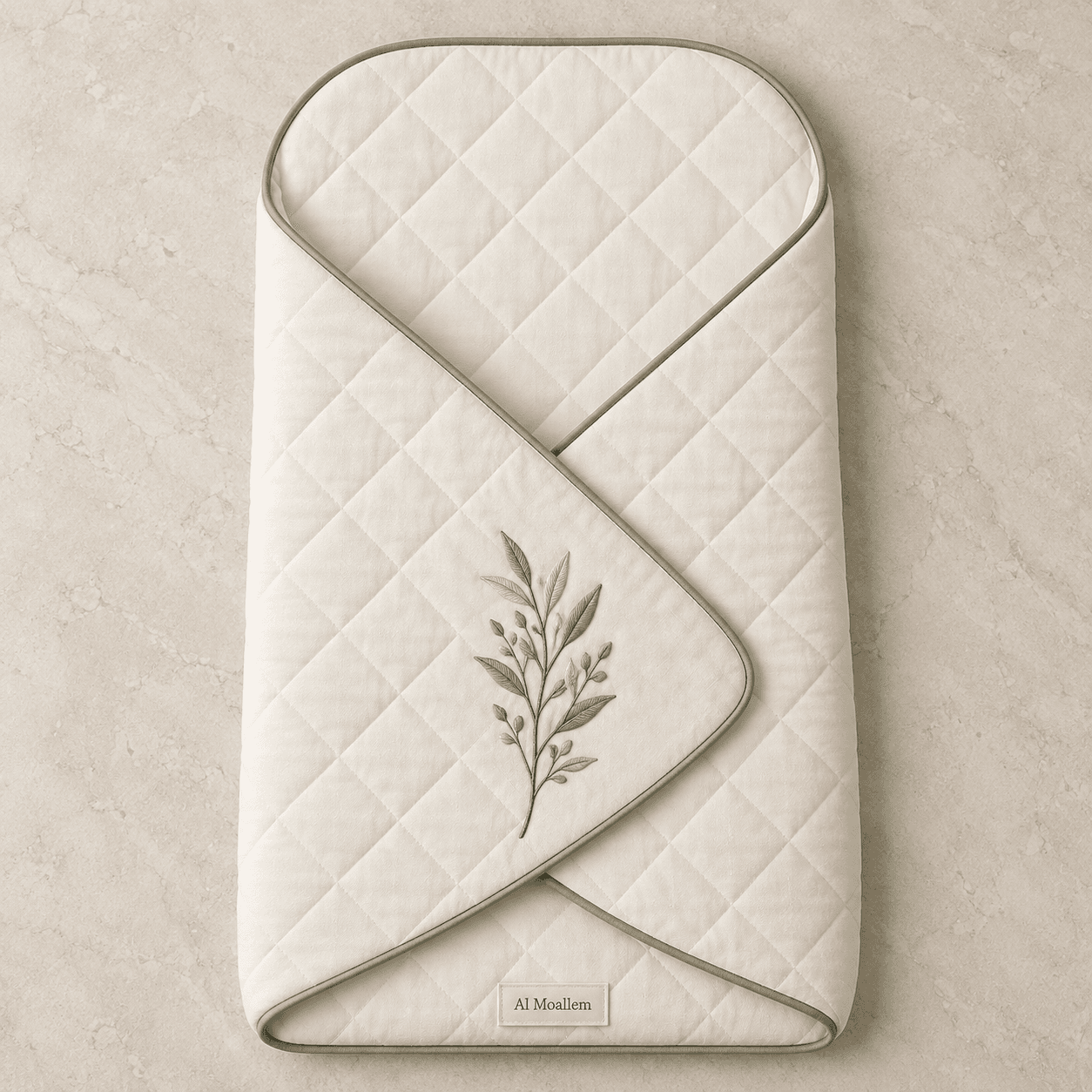 Al Moallem Baraem Ivory Embroidered Madas