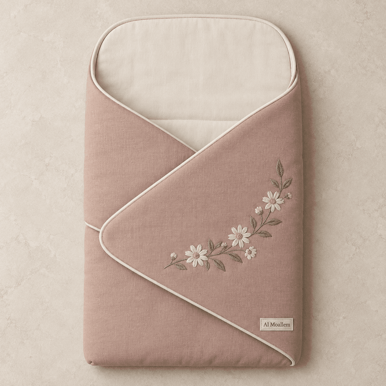 Al Moallem Zahra Blush Embroidered Madas