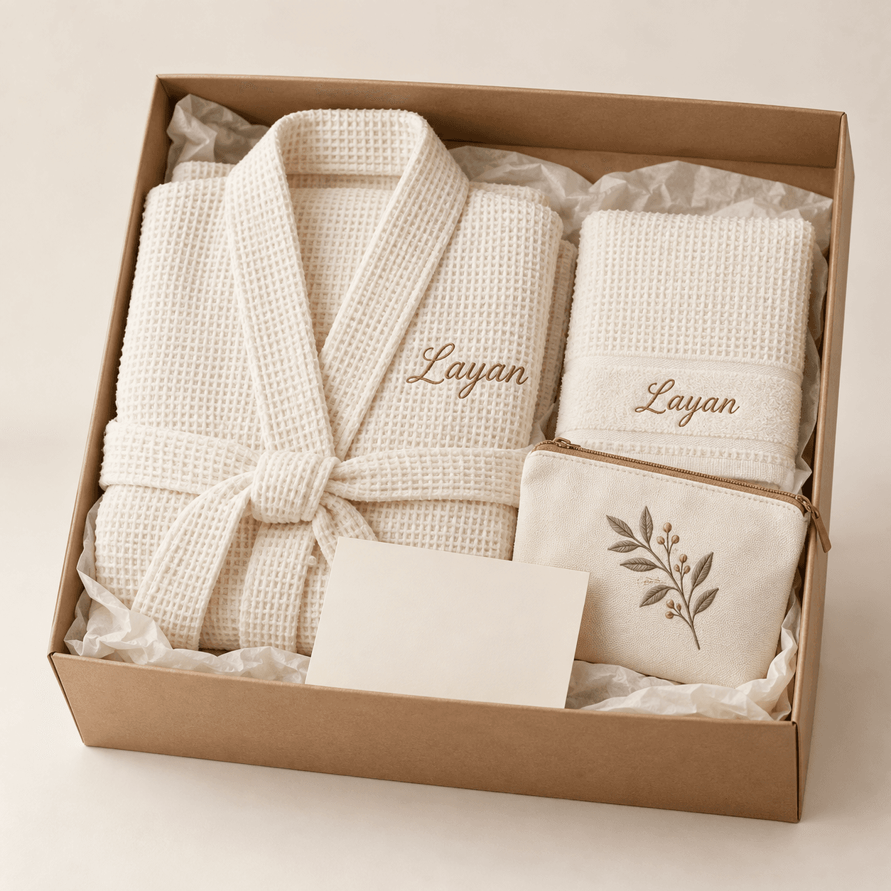 Dafaa Personalized Waffle Gift Set for Mom
